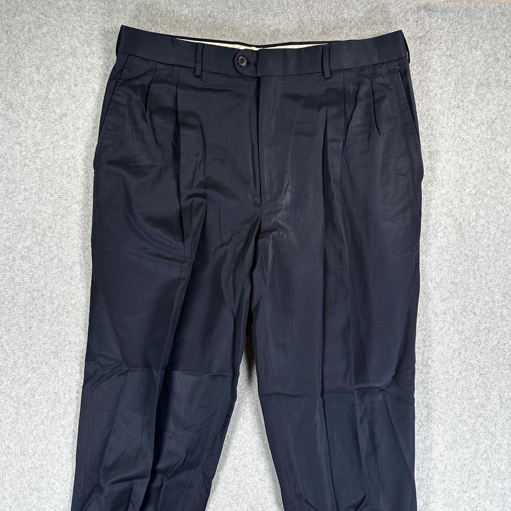 Ermenegildo Zegna Suit Blazer Pants Mens 44 36x27 Blue Wool 2 Piece Italy - Picture 10 of 16